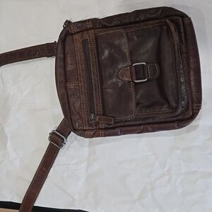 Gorgeous Jack Georges Voyager Brown Real Leather Crossbody Bag